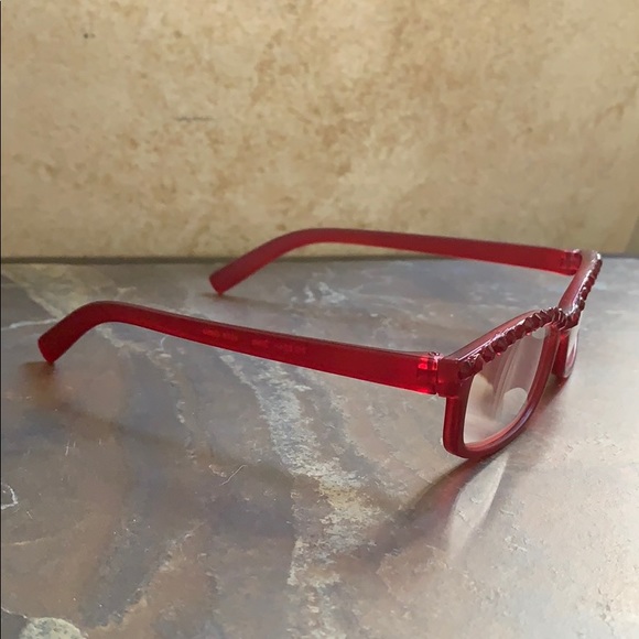 NWT Red Bling Reader Glasses 2.75 With Pouch - Picture 3 of 10